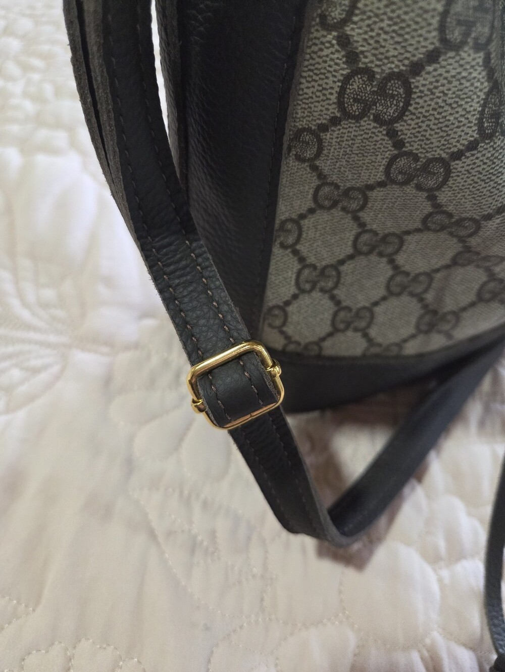 Gucci Monogram Mini Bucket Bag Restored By VBB - Picture 8 of 11